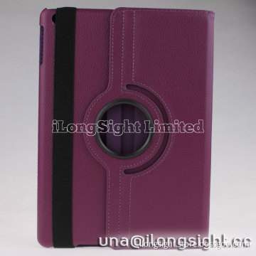 360 rotatable pu leather stand Case For ipad air/ipad 5